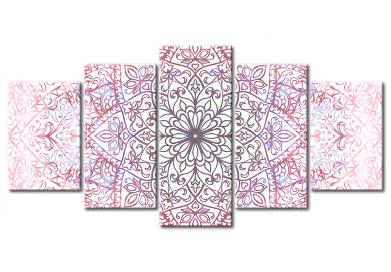 Kanva ar mandalas rakstu rozā toņos, (x5), 94194 G-ART.