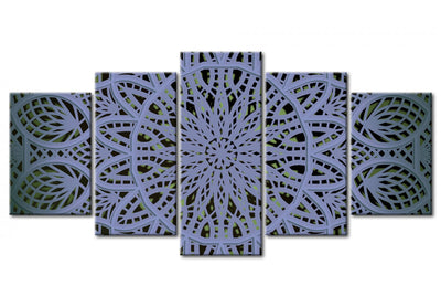Kanva ar mandalas rakstu zilā krāsā, (x5), 94930 G-ART