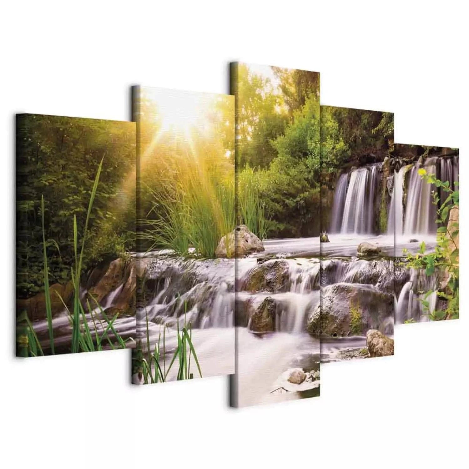 Glezna ar meža ūdenskritumu - Meža ūdenskritums - no 5 daļām G-ART