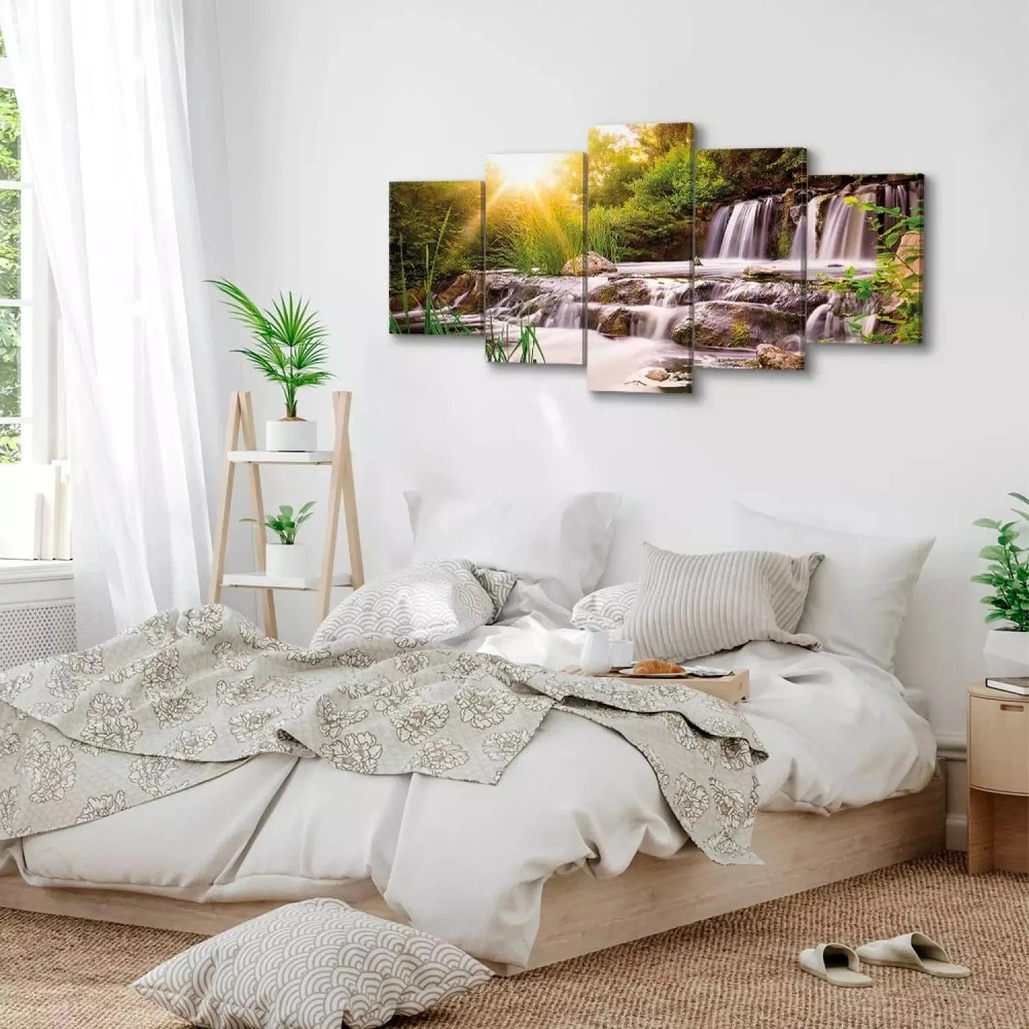 Glezna ar meža ūdenskritumu - Meža ūdenskritums - no 5 daļām G-ART