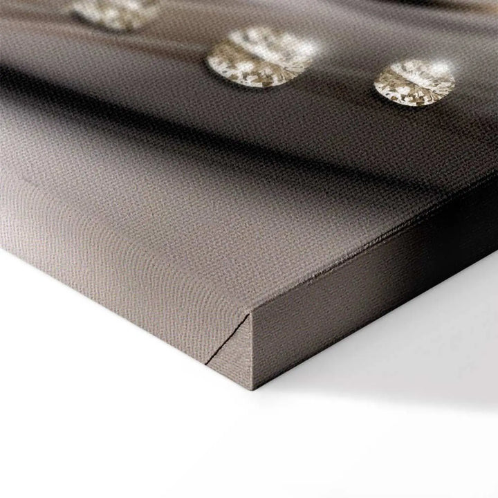 Glezna ar orhidejām un dimantiem uz abstrakta fona, pelēkā, 62434 ART XL