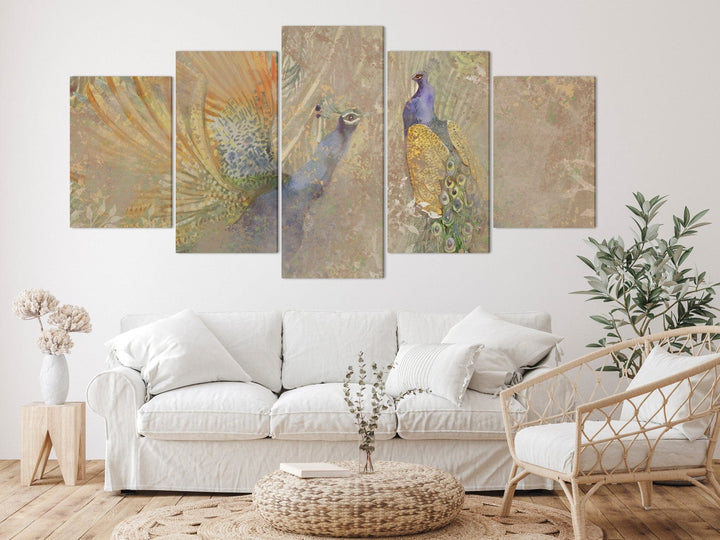 Glezna ar pāviem - Pāvu dejas, 142396  G-ART