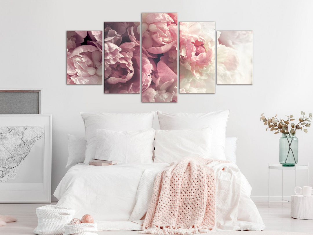 Glezna ar peonijām - Retro peonijas, (x 5), 150279 G-ART