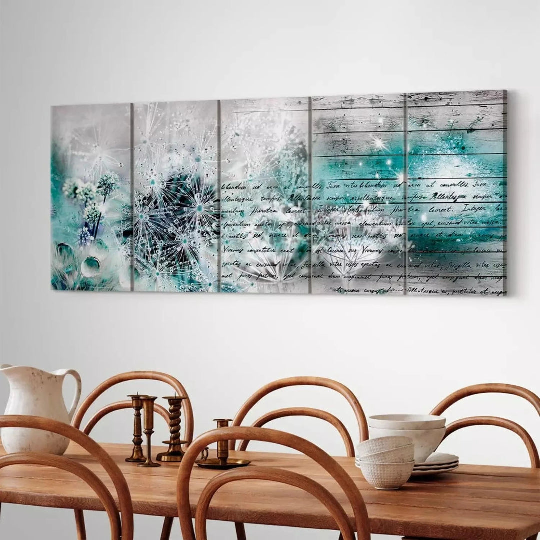 Kanva ar pienenēm zilos un pelēkos toņos, 105733 - dažādi izmēri ART XL