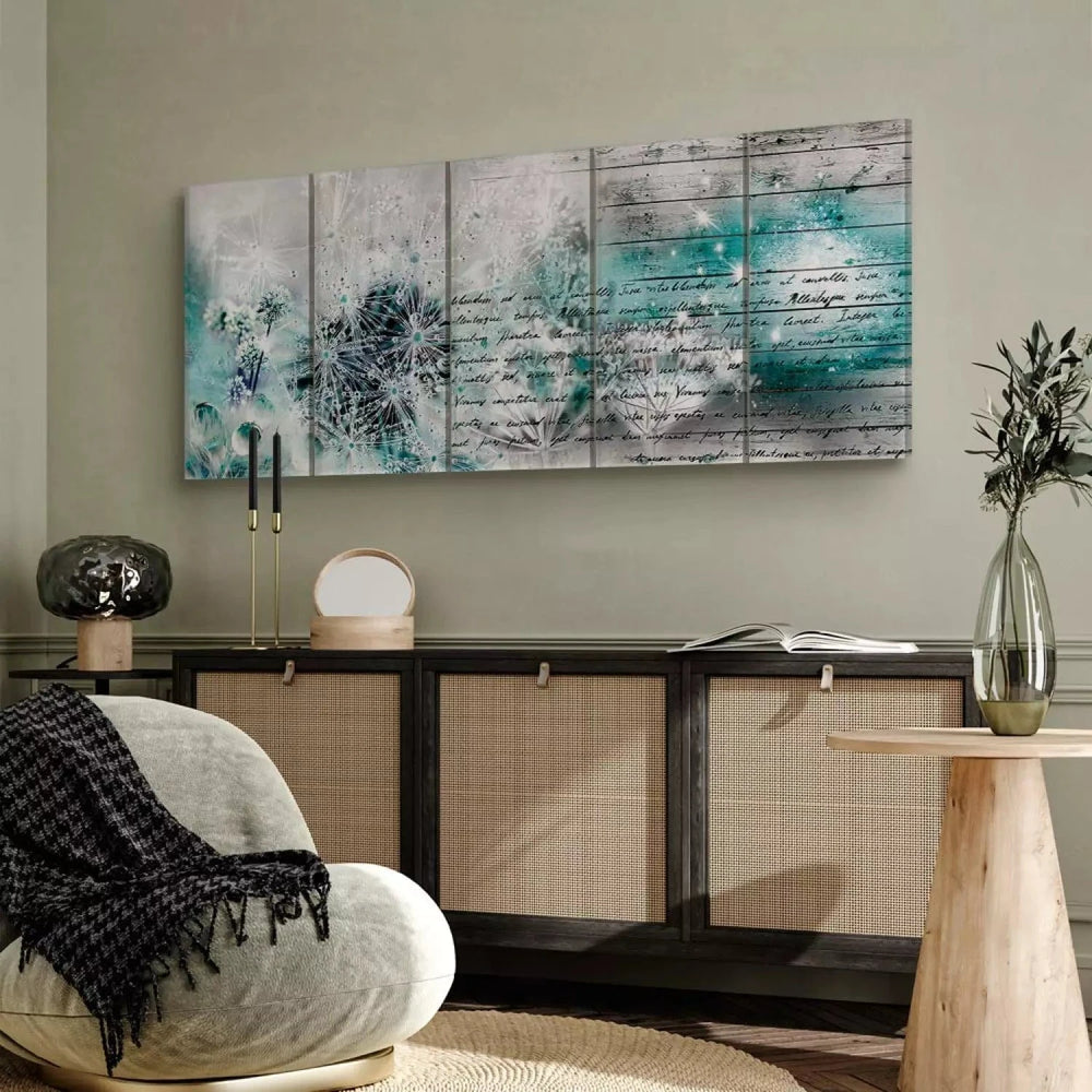 Kanva ar pienenēm zilos un pelēkos toņos, 105733 - dažādi izmēri ART XL