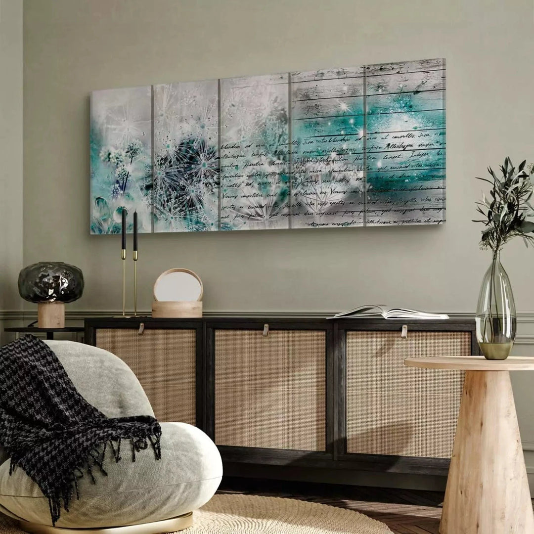 Kanva ar pienenēm zilos un pelēkos toņos, 105733 - dažādi izmēri ART XL