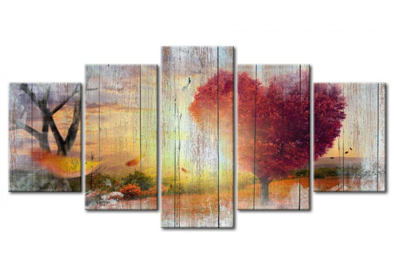 Kanva ar rudens ainavu - Mīlētāju rudens, (x5), 93006 G-ART.