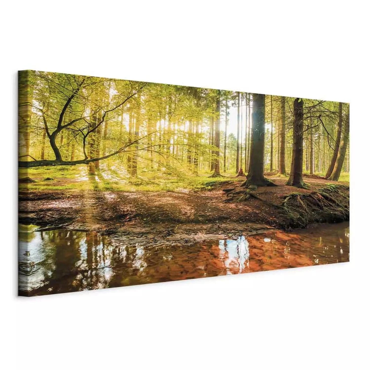 Kanva ar rudens ainavu - Rudens pārdomas, 93944 - zaļā krāsā G-ART