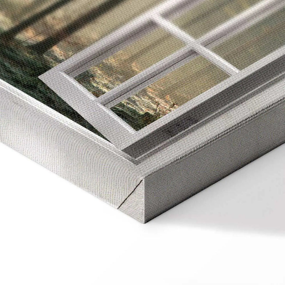 Glezna ar skatu uz mežu no loga - Kluss mežs (x 1), zaļā ART XL