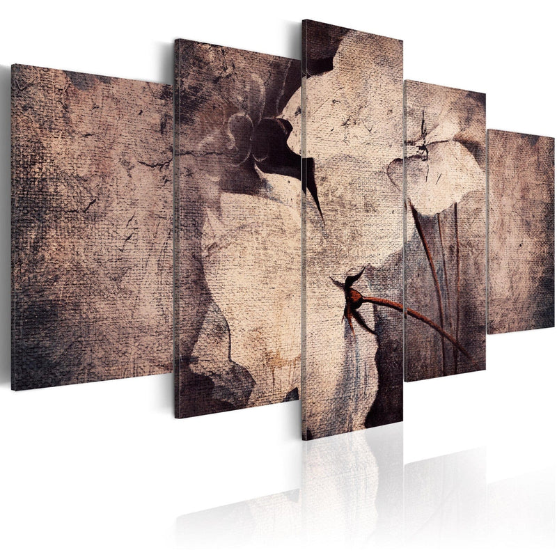 Kanva ar vintāžas ziediem - Laika dārzs, (x5), 92673 G-ART.