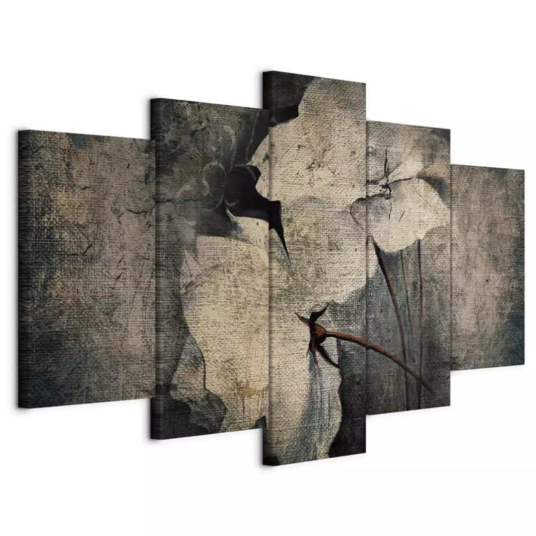 Glezna ar ziediem vintāžas stilā - Melanholijas ziedi, (x5), 92672 ART XL