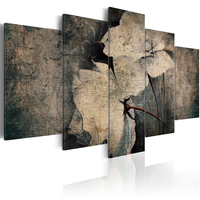 Kanva ar ziediem vintāžas stilā - Melanholijas ziedi, (x5), 92672 G-ART.