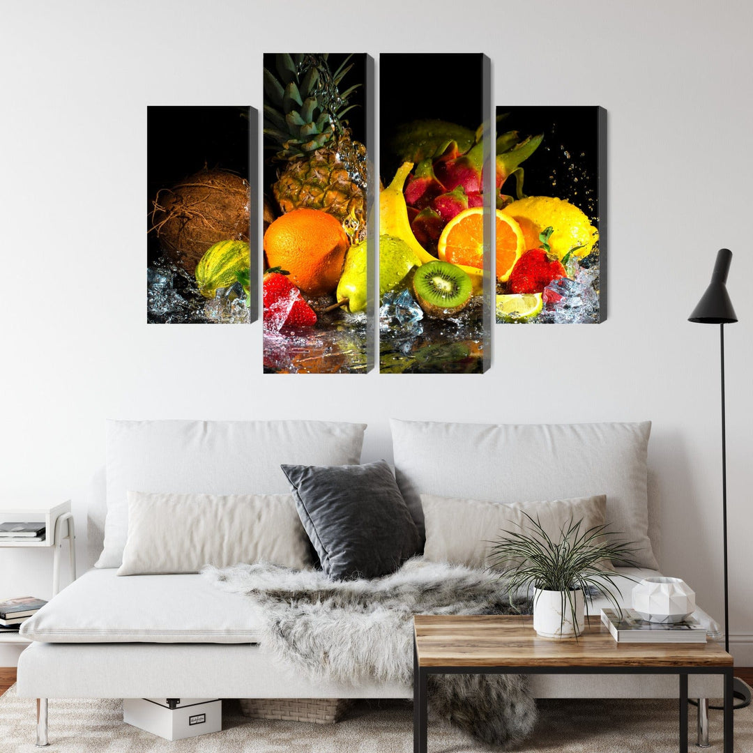 Kanva - Augļi ar ūdens šļakatām, N-3047 X-ART