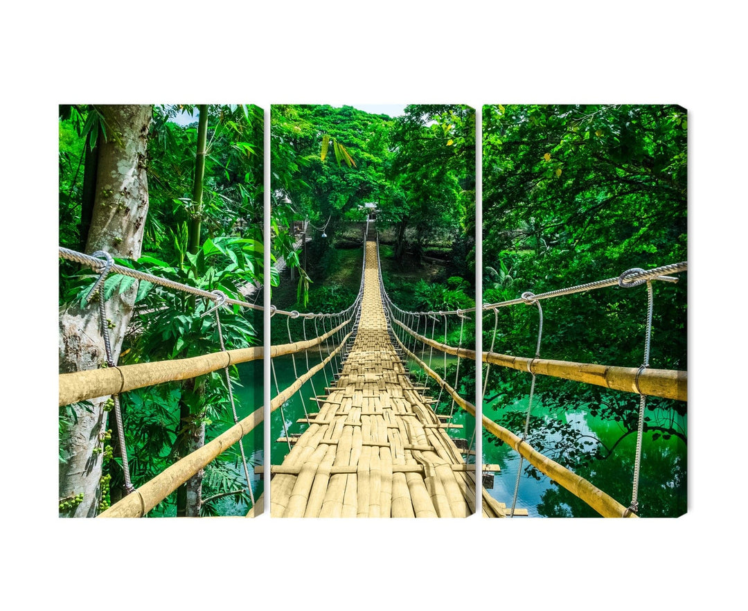 Kanva - Bambusa tilts lietus mežā, N-1929 X-ART