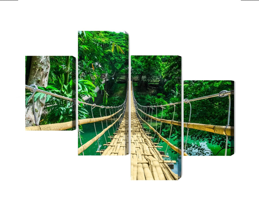 Kanva - Bambusa tilts lietus mežā, N-1932 X-ART