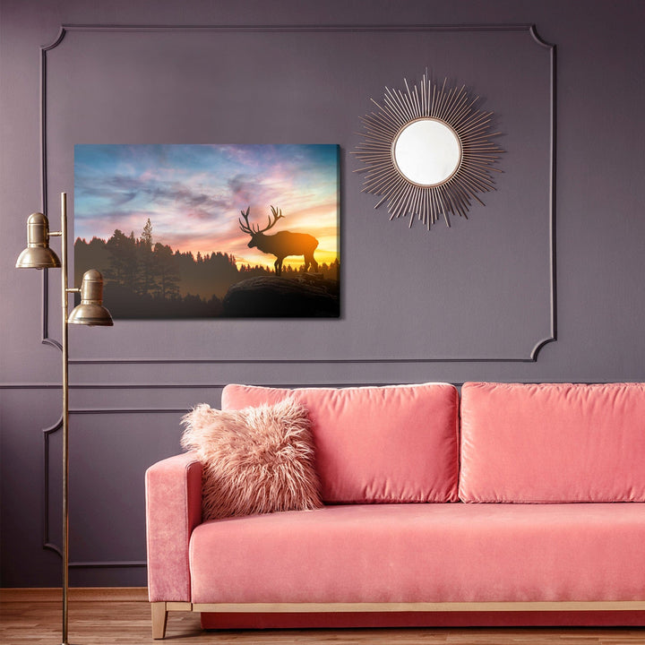 Kanva - Briedis saulrietā, N-752 X-ART