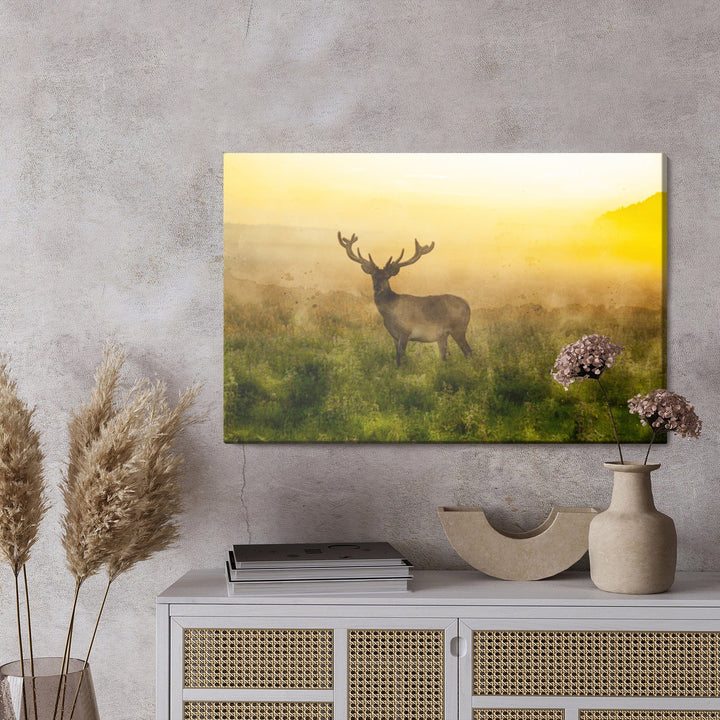 Kanva - Briedis un miglains rīts, N-758 X-ART