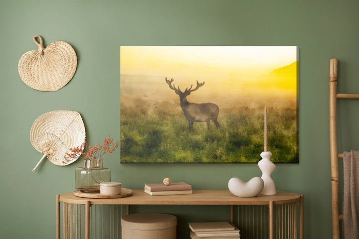 Kanva - Briedis un miglains rīts, N-758 X-ART