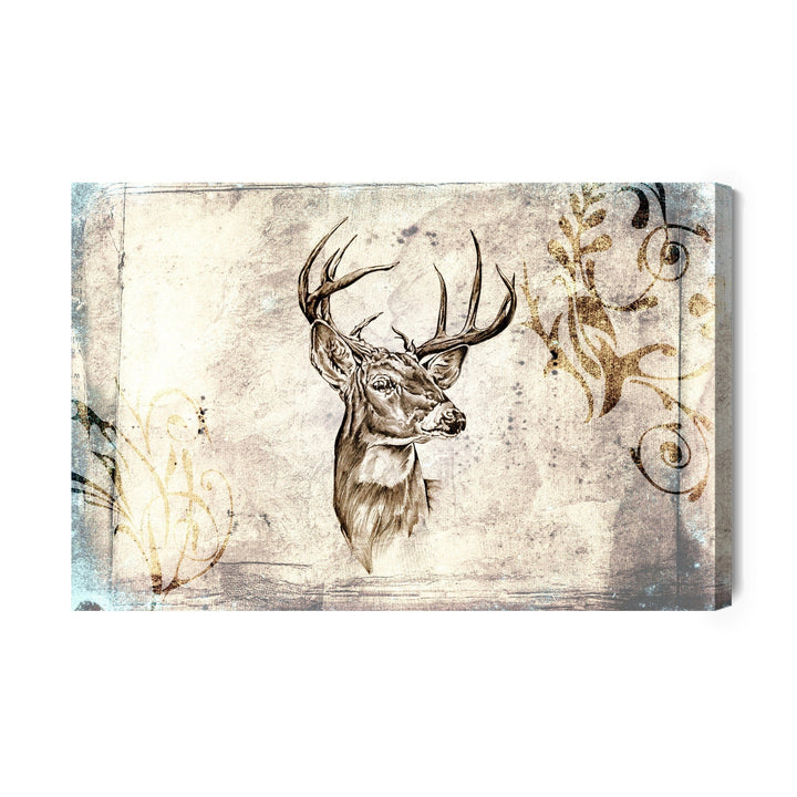 Kanva - Briedis vintage stilā, N-213 X-ART