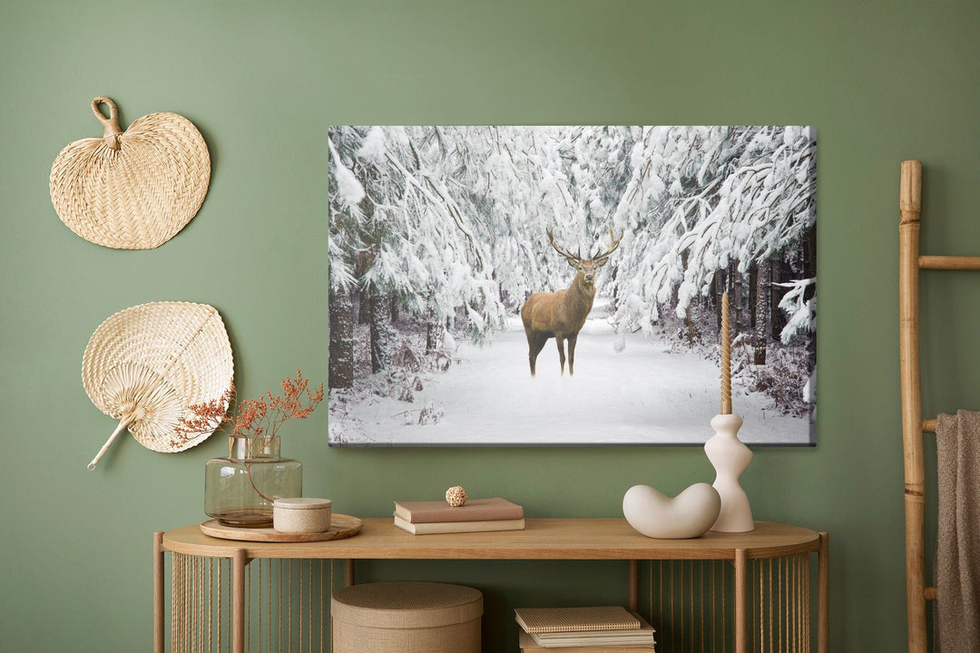 Kanva - Briedis ziemas mežā, N-980 X-ART