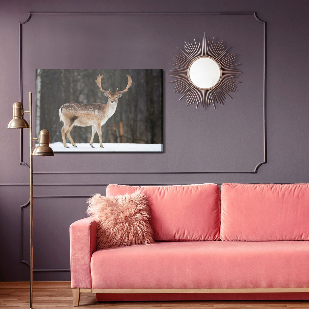 Kanva - Brieža uz koku fona, N-986 X-ART