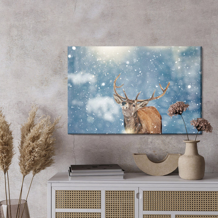 Kanva - Brieži un sniegpārslas, N-1020 X-ART