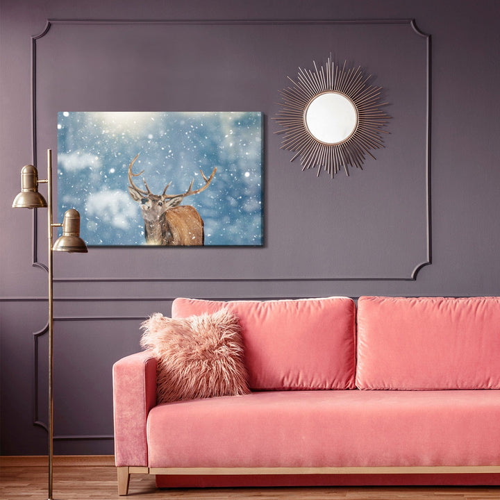 Kanva - Brieži un sniegpārslas, N-1020 X-ART