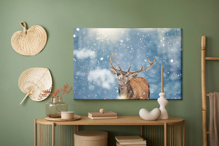 Kanva - Brieži un sniegpārslas, N-1020 X-ART