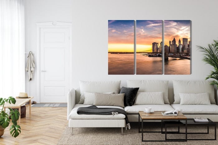 Kanva: Bruklinas tilta panorāma saulrietā X-ART