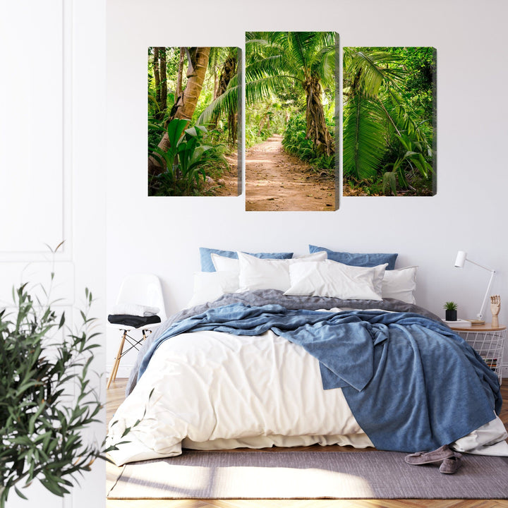 Kanva: Ceļš tropu mežā, 3D, palmas X-ART