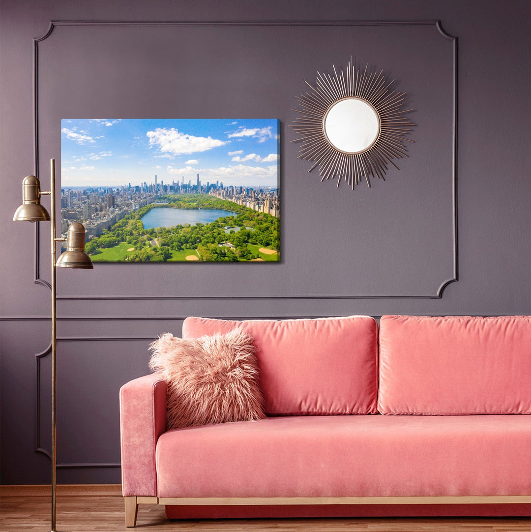 Kanva - Centrālā parka skats no gaisa Ņujorkā, N-1417 X-ART