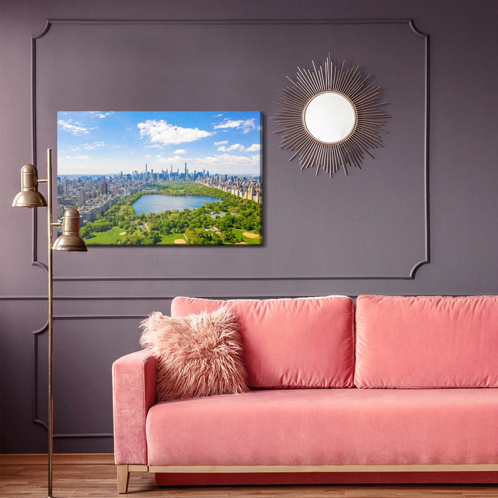 Kanva - Centrālā parka skats no gaisa Ņujorkā, N-1417 X-ART