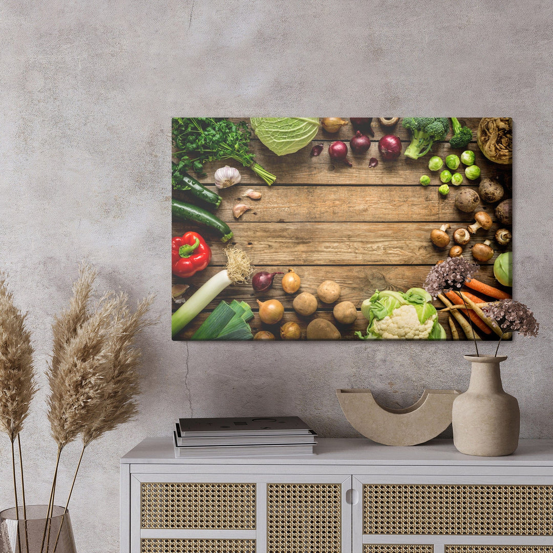 Kanva - Dārzeņi uz dēļiem, N-671 X-ART