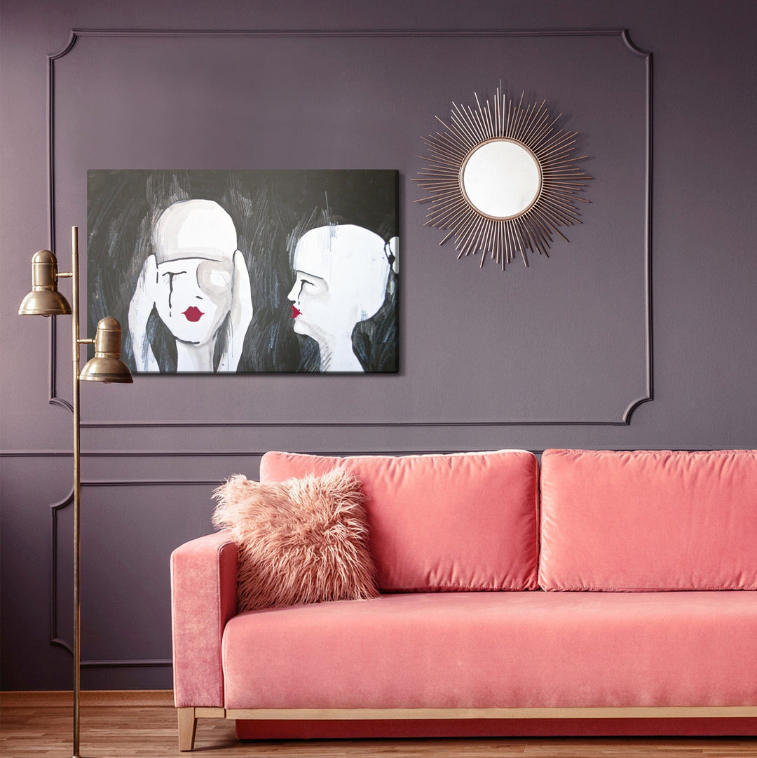 Kanva - Divu sieviešu abstrakts portrets, N-898 X-ART