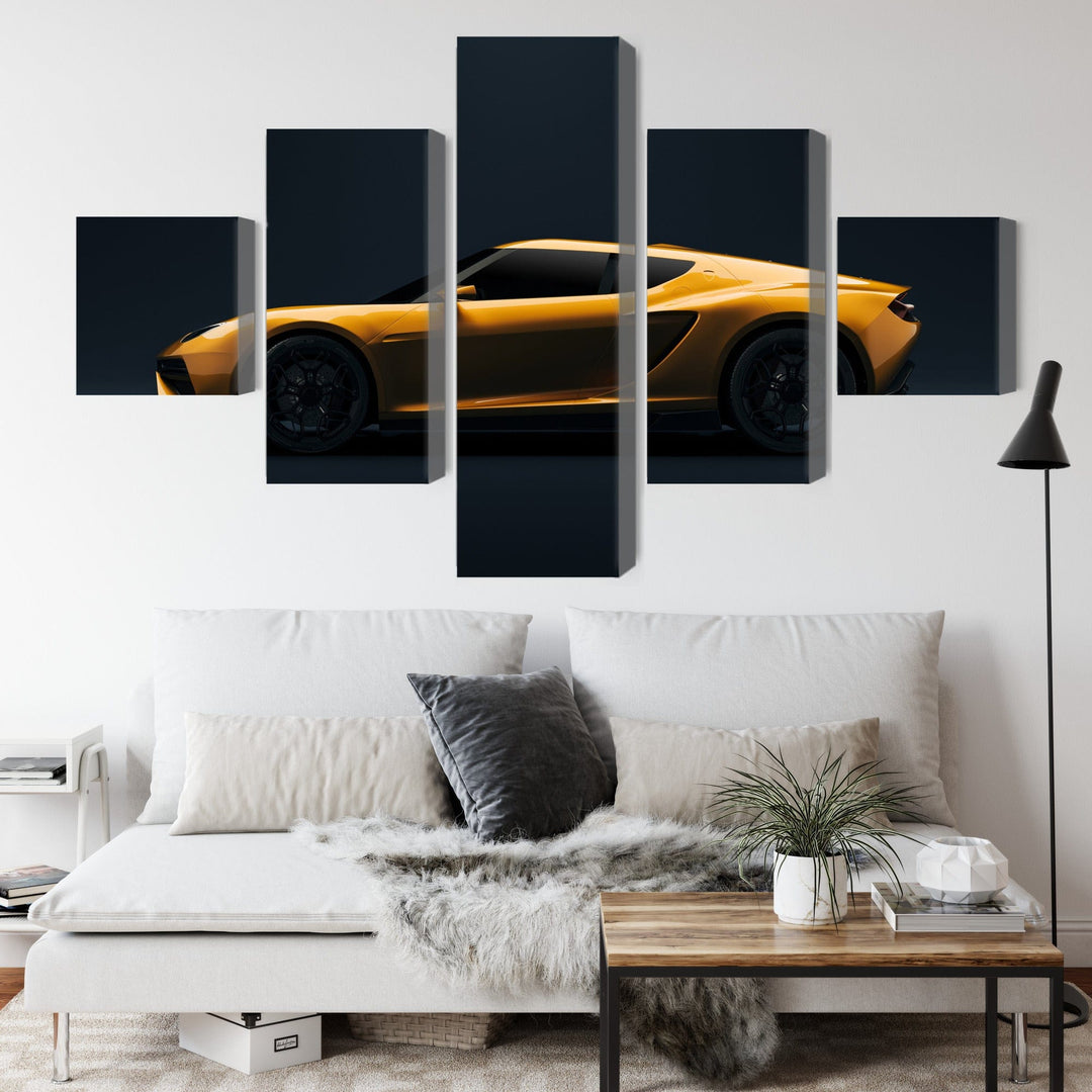 Kanva - Dzeltens sporta auto, N-3517 X-ART