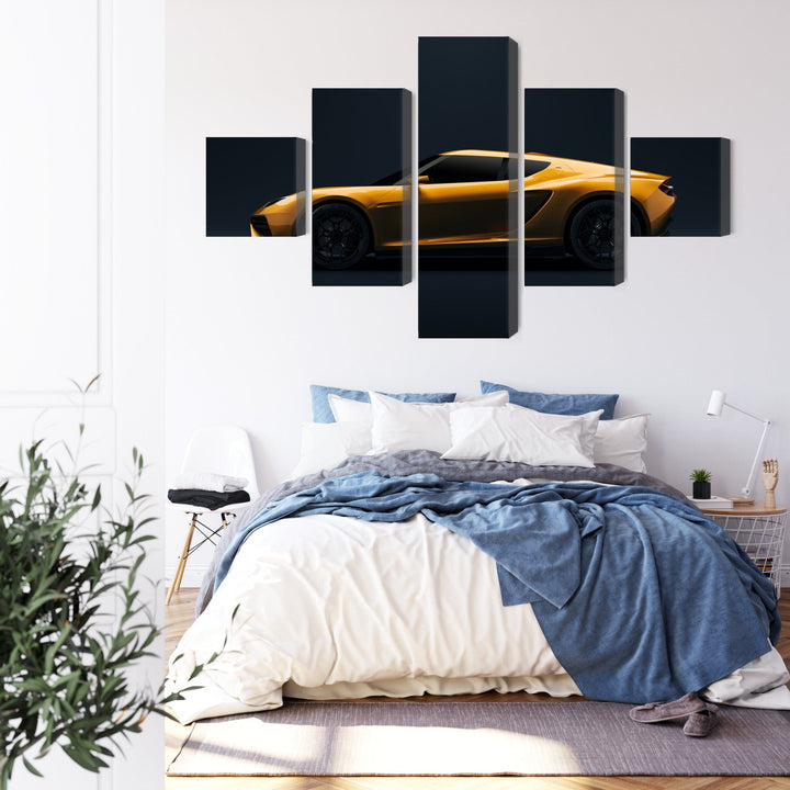 Kanva - Dzeltens sporta auto, N-3517 X-ART