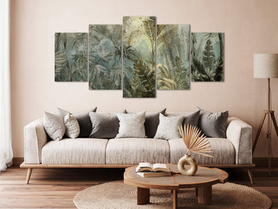 Kanva - Eksotiskais tropu mežs dabiski zaļās krāsās, 151436 G-ART