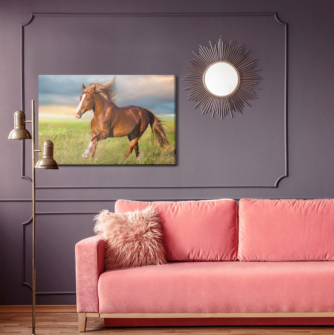 Kanva - Galopējošs zirgs mežā X-ART