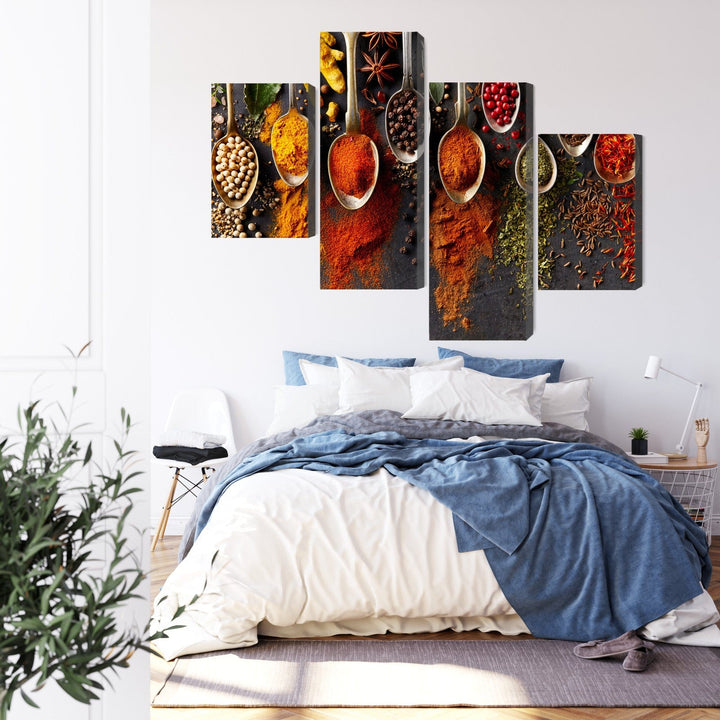 Kanva - Garšvielas uz melna fona, N-3058 X-ART