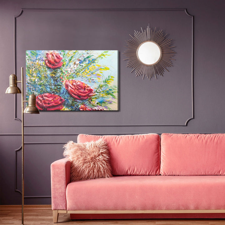 Kanva - Glezna ar ziedošām rozēm, N-1337 X-ART