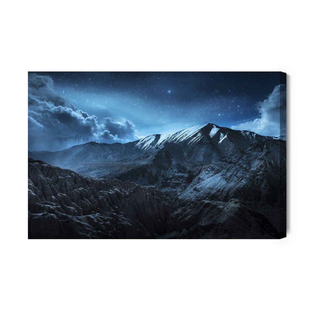 Kanva - Gleznaina kalnu ainava naktī, N-1058 X-ART