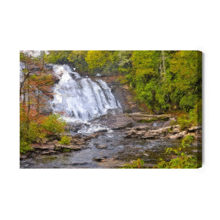 Kanva - Gleznojums ar ūdenskritumu mežā, N-1588 X-ART