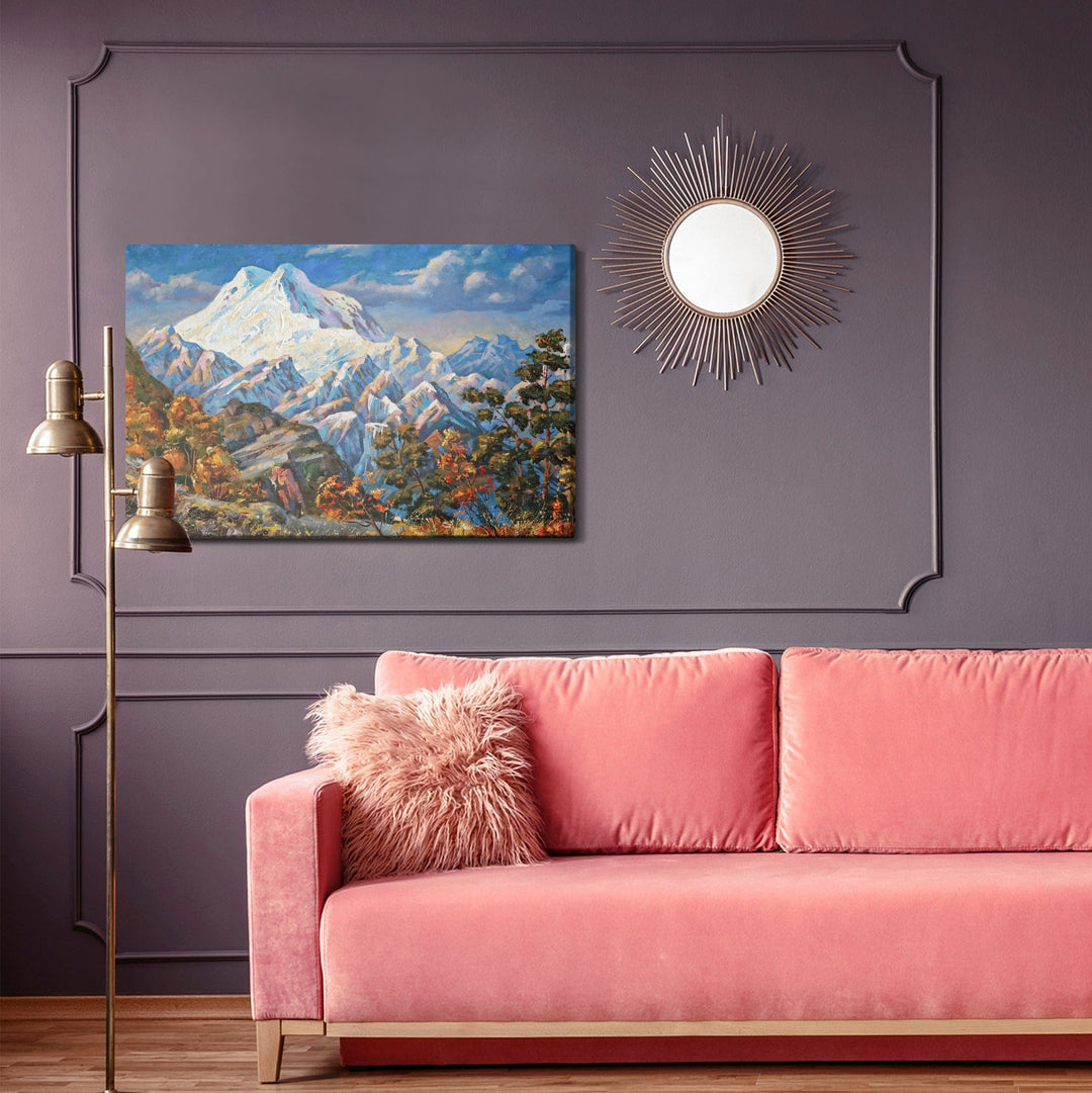 Kanva - Gleznota rudens kalnu ainava, N-1063 X-ART