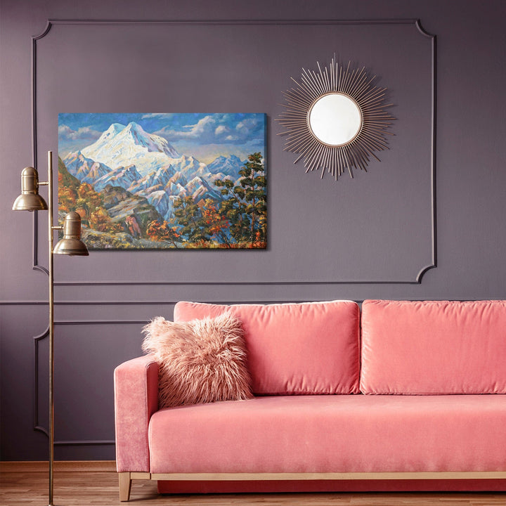 Kanva - Gleznota rudens kalnu ainava, N-1063 X-ART