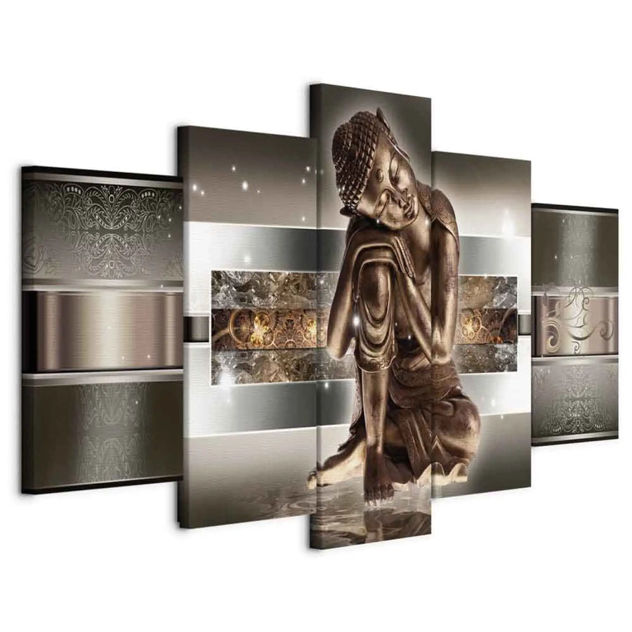 Glezna - Guļošais Buda brūnos toņos (x5), 55481 ART XL