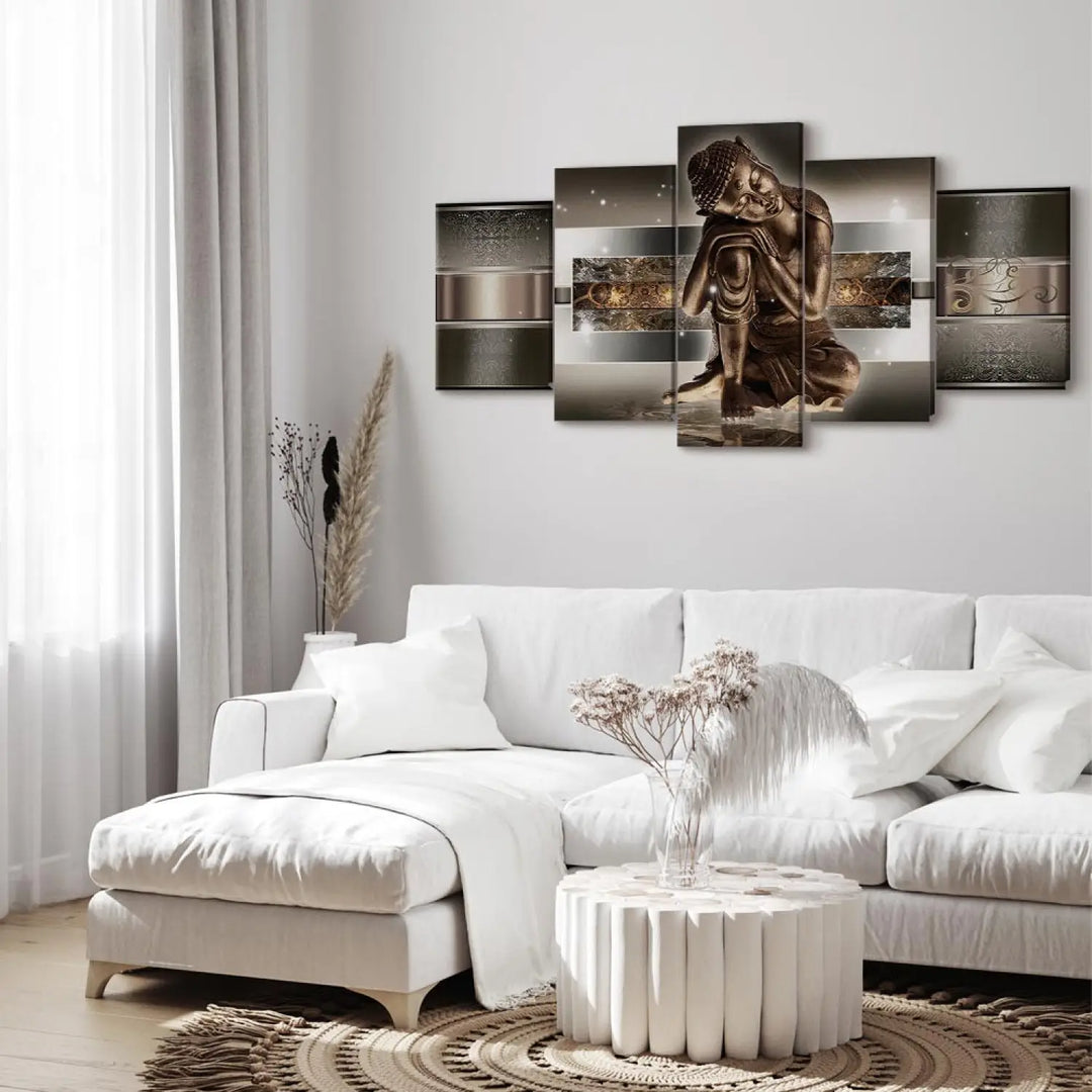 Glezna - Guļošais Buda brūnos toņos (x5), 55481 ART XL