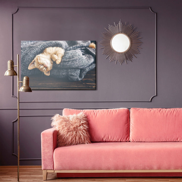 Kanva - Guļošs sarkans kaķēns, N-1434 X-ART