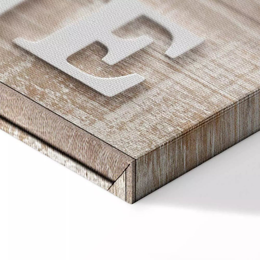 5 Daļu Glezna "HOME" ar Sarkanu Sirsniņu (94844) – Mājīgumam ART XL