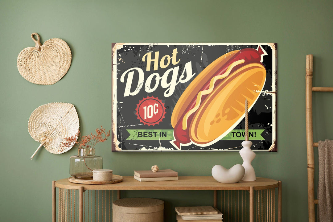 Kanva - Hot dogi - vintāžas, N-2805 X-ART