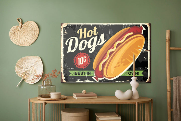 Kanva - Hot dogi - vintāžas, N-2805 X-ART